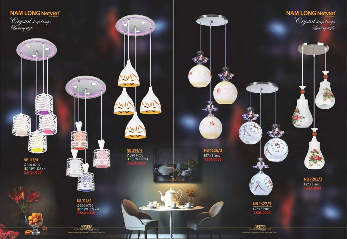 Đèn trang trí NAM LONG Catalogue và Bảng giá tại Bình Dương /Page 53